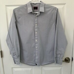 UNTUCKit Shirt Mens X-Large Blue Dress‎ Long Sleeve Button Up Check Collared
